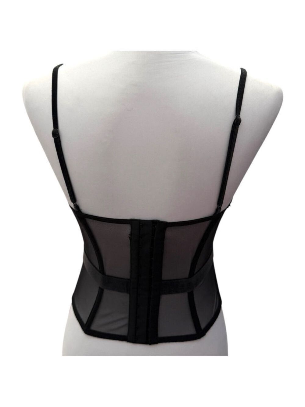 Victoria's Secret Black Lace Corset Bustier 36C - Picture 3 of 4